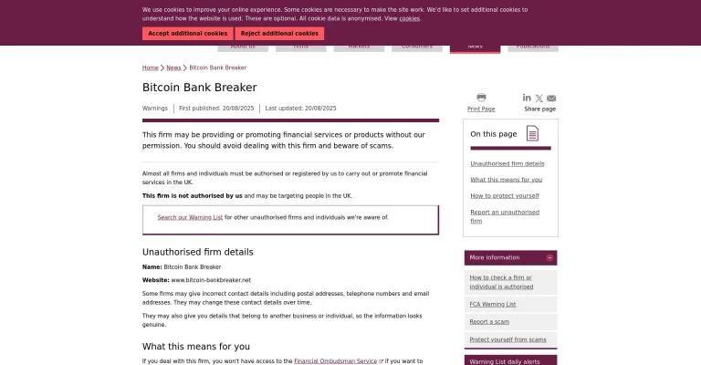Bitcoin Bank Breaker