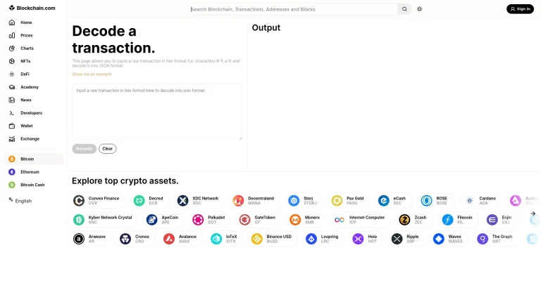 Bitcoin Decoder