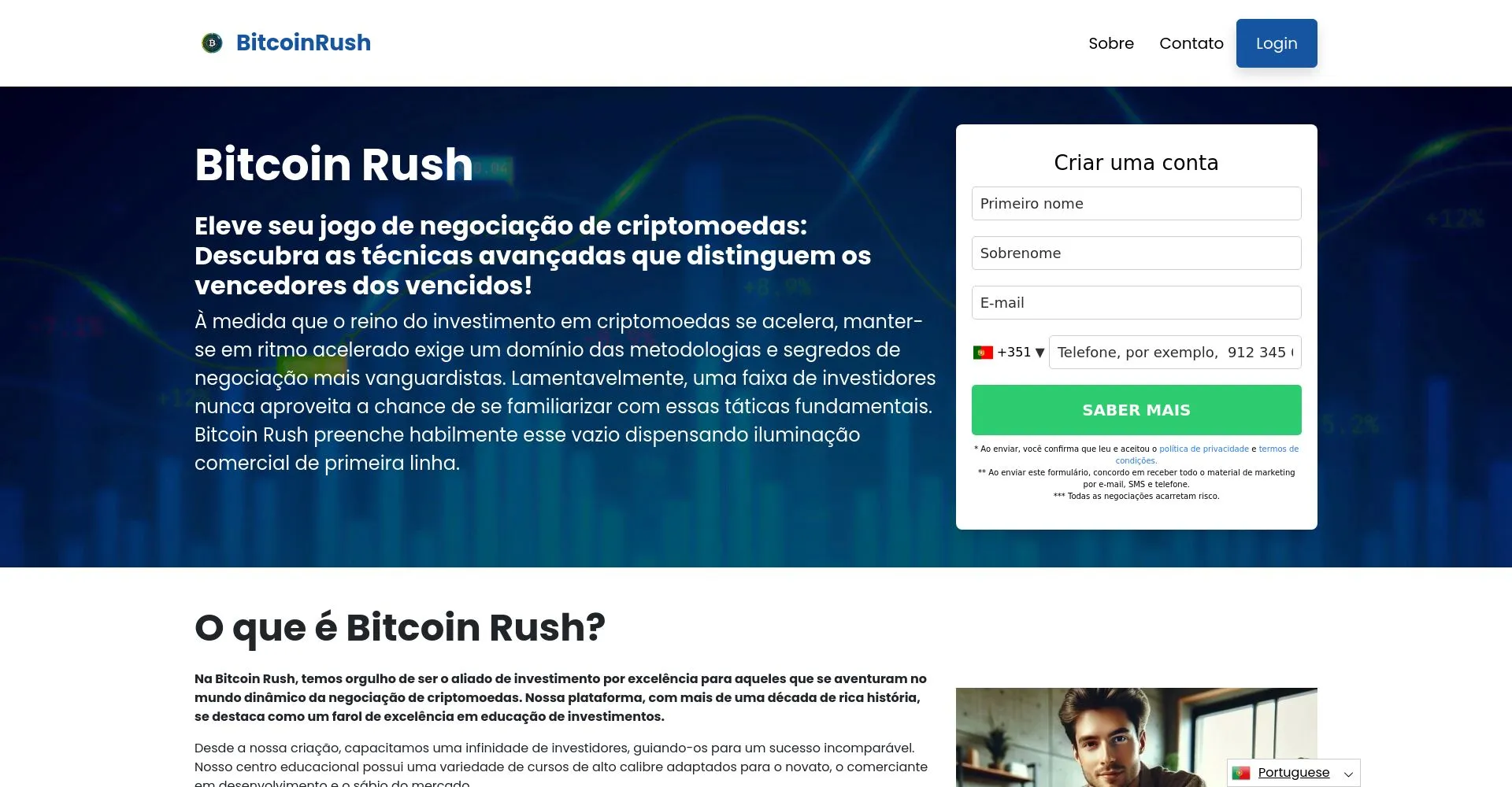 Bitcoin Rush revisão Portugal 2025: o que é, é uma burla?